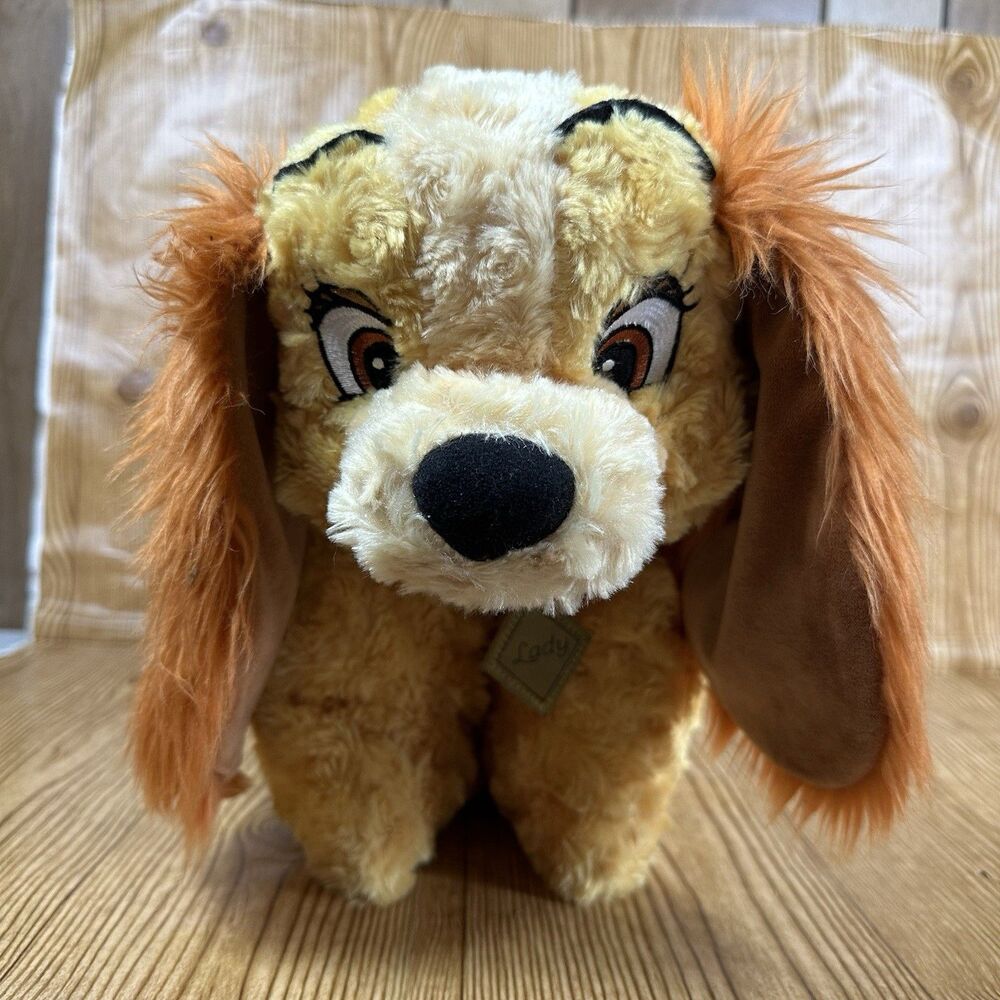Disney Parks Lady And The Tramp Plush Pillow Pet 20x14” Stuffed Animal Plush Pet